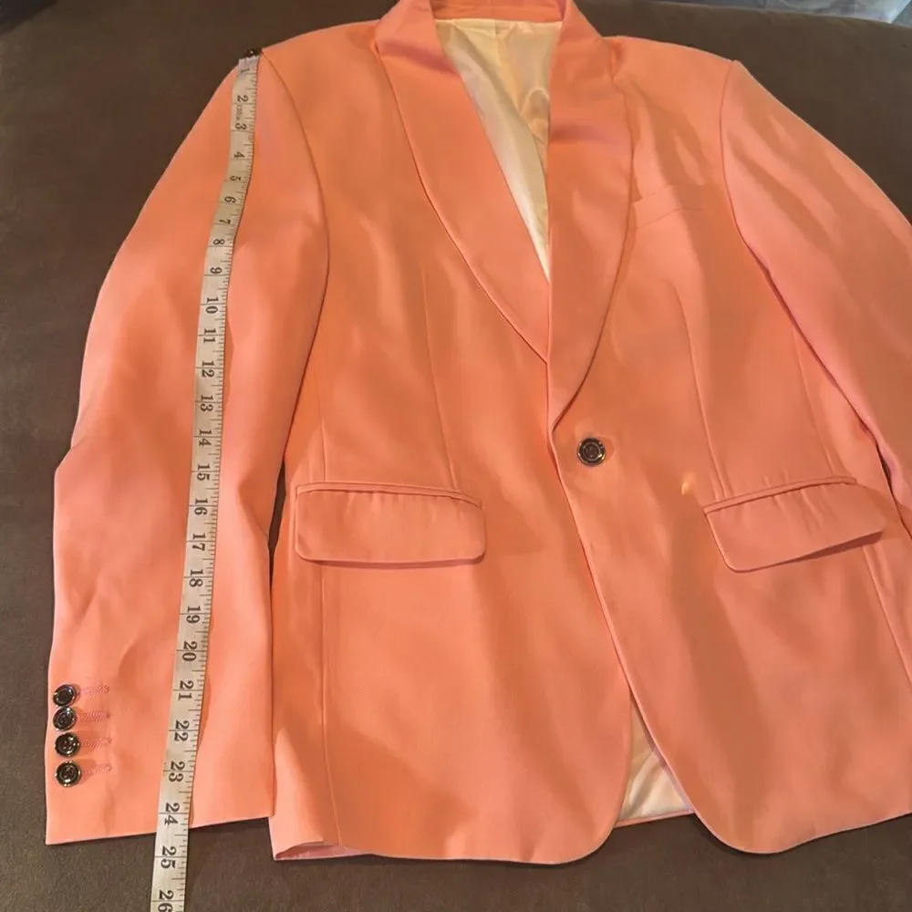 Men’s 2 Piece Suit Shawl Lapel One Button Size 36 Jacket 30 Pants NEW